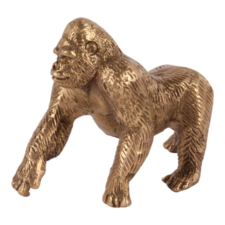 Gorilla-patsas - messinki - 11,5 cm