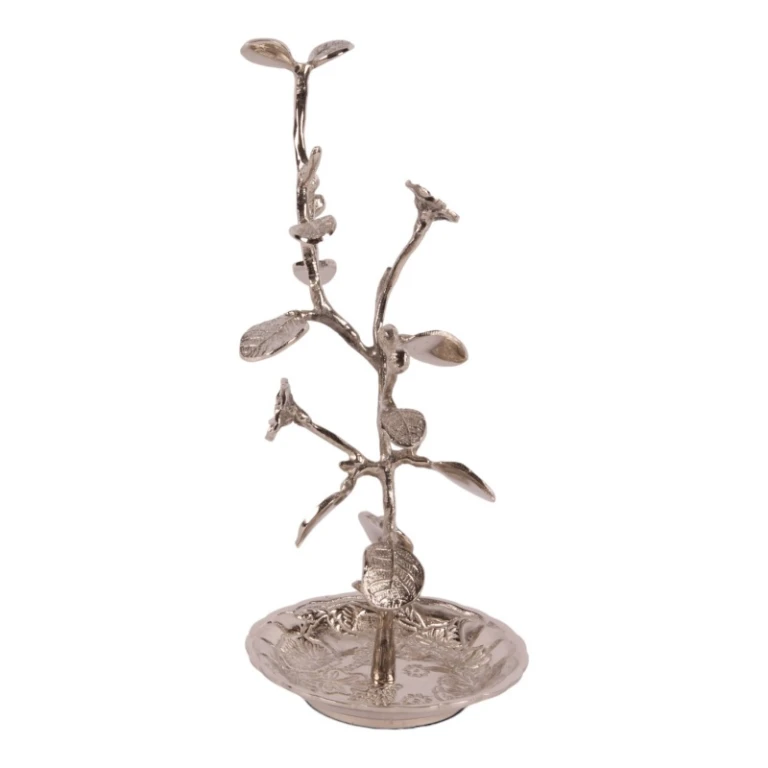 Korujen teline - hopea - 25 cm