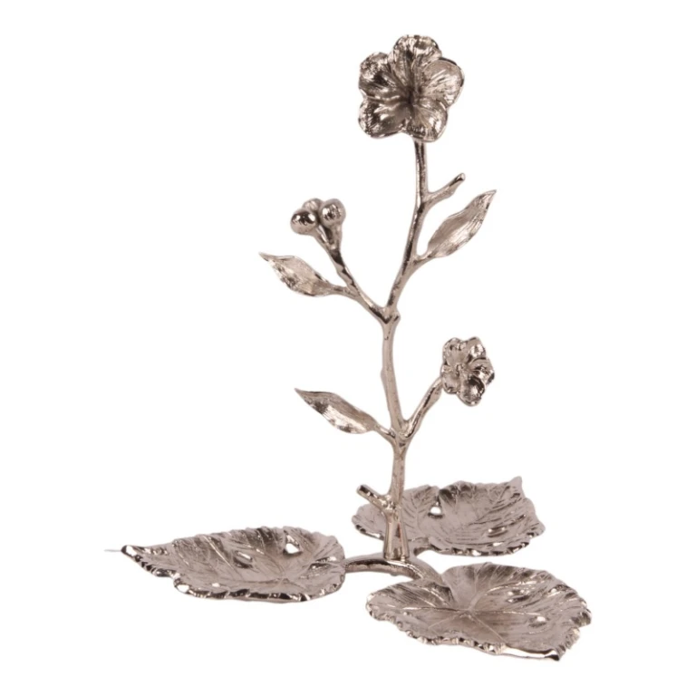 Korujen teline - hopea - 20 cm