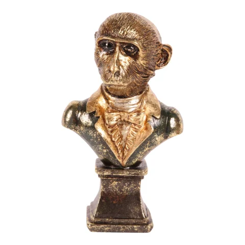 Aap buste - groen - 25 cm