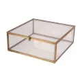 Korurasia 20x20x8 cm - kulta - messinki ja lasi