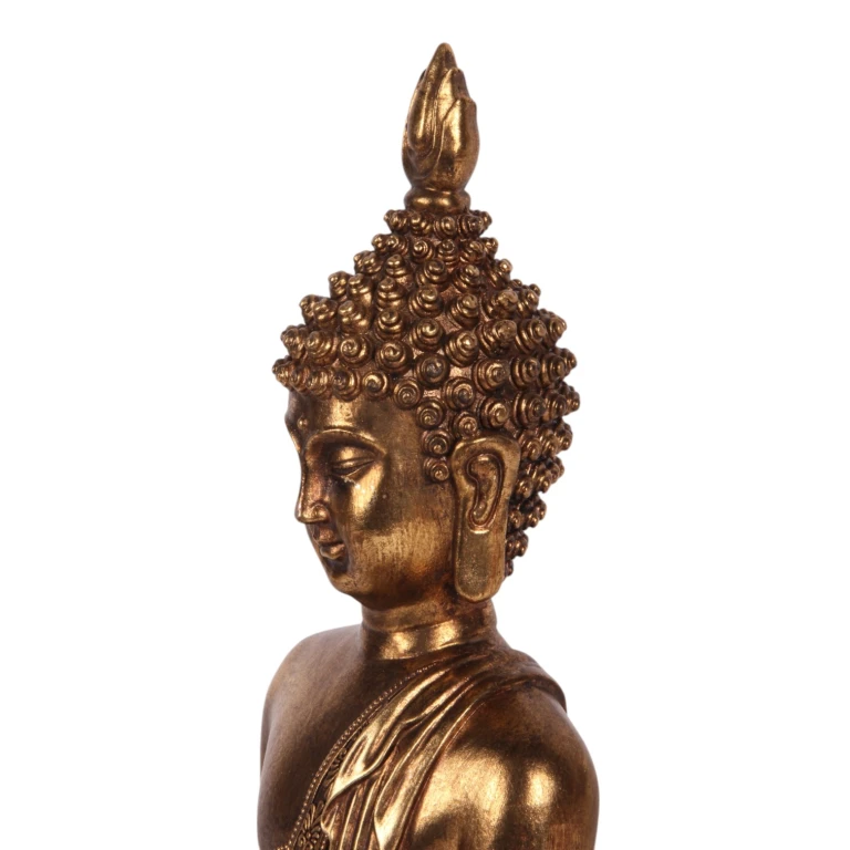 Buddha-patsas - kulta - 33 cm - taidehartsista
