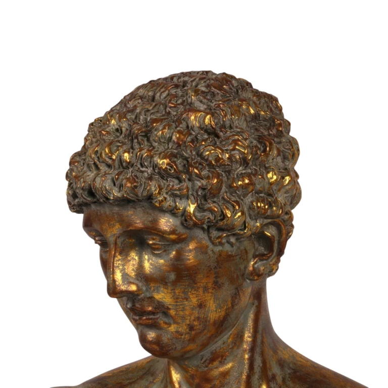 Patsas jalustalla – kulta – 53 cm