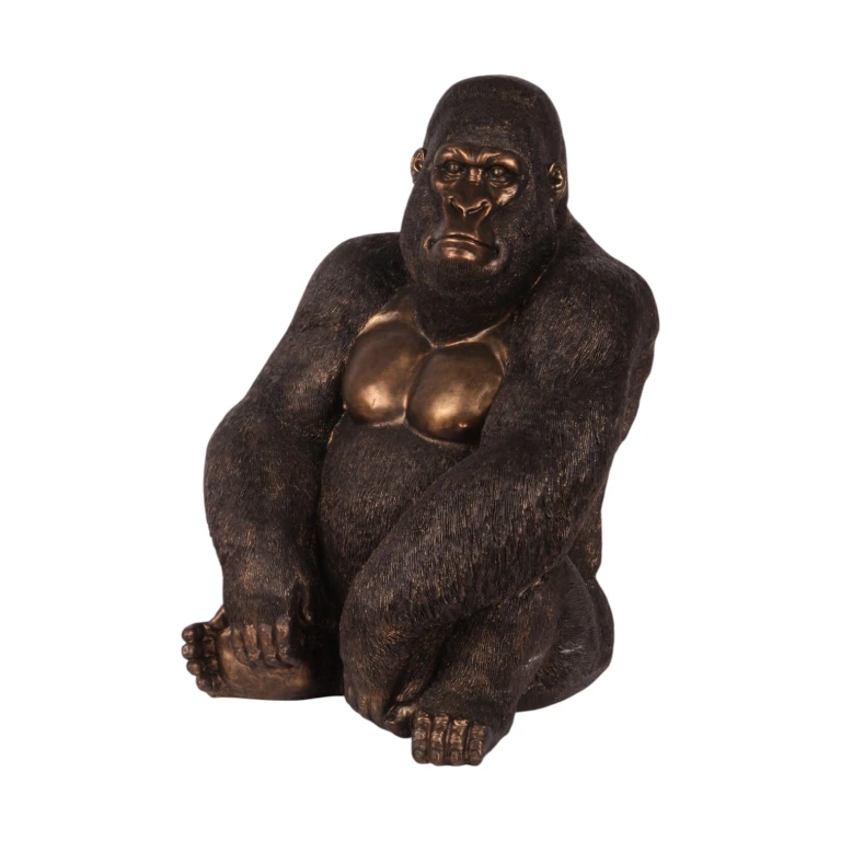 Gorilla-patsas - kulta - 61 cm