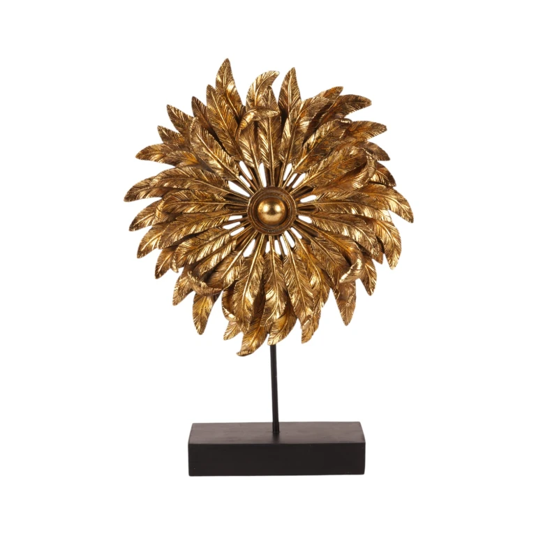 Ornamentti Höyhen - kulta - 36,5 cm - kunstharssi