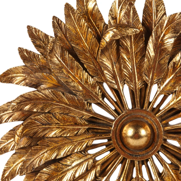 Ornamentti Höyhen - kulta - 36,5 cm - kunstharssi