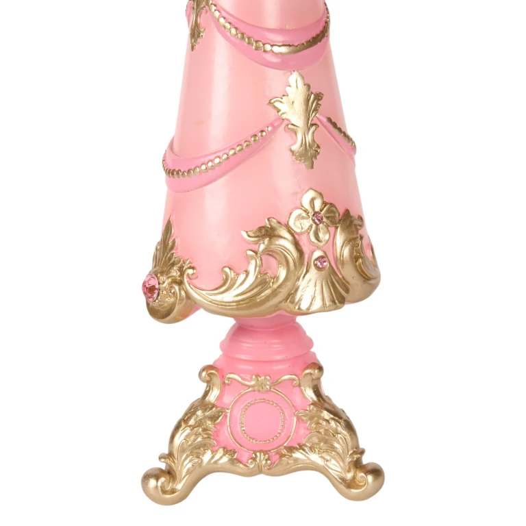 Miniatuurijoulukuusi – vaaleanpunainen – 35,8 cm – taidehartsista
