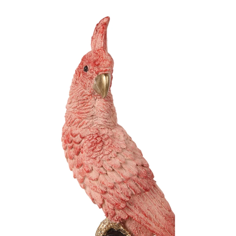 Papukaija varresta – pinkki – 35 cm