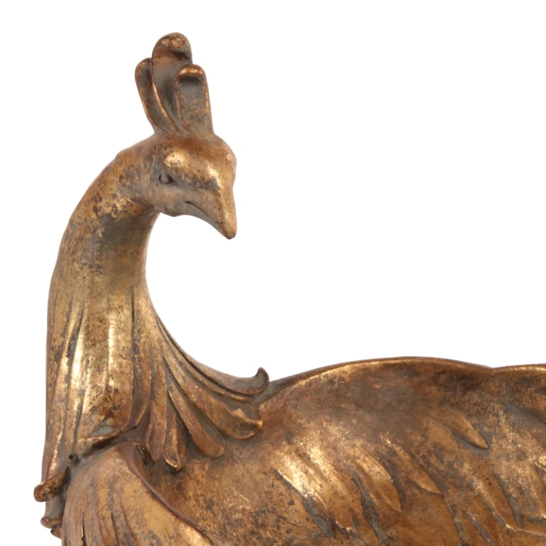Dutch Style Sierschaal Pauw - kulta - 45 cm