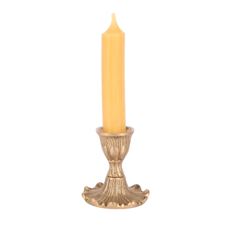 Kynttilänjalka - kulta - 7 cm - messinki