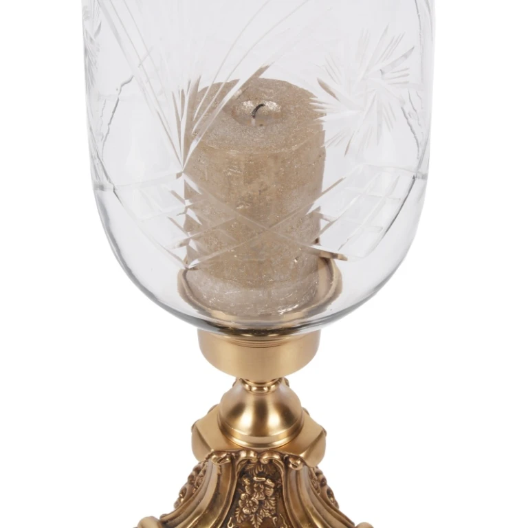 Vanna Lantern - 57 cm - gold - brass and glass