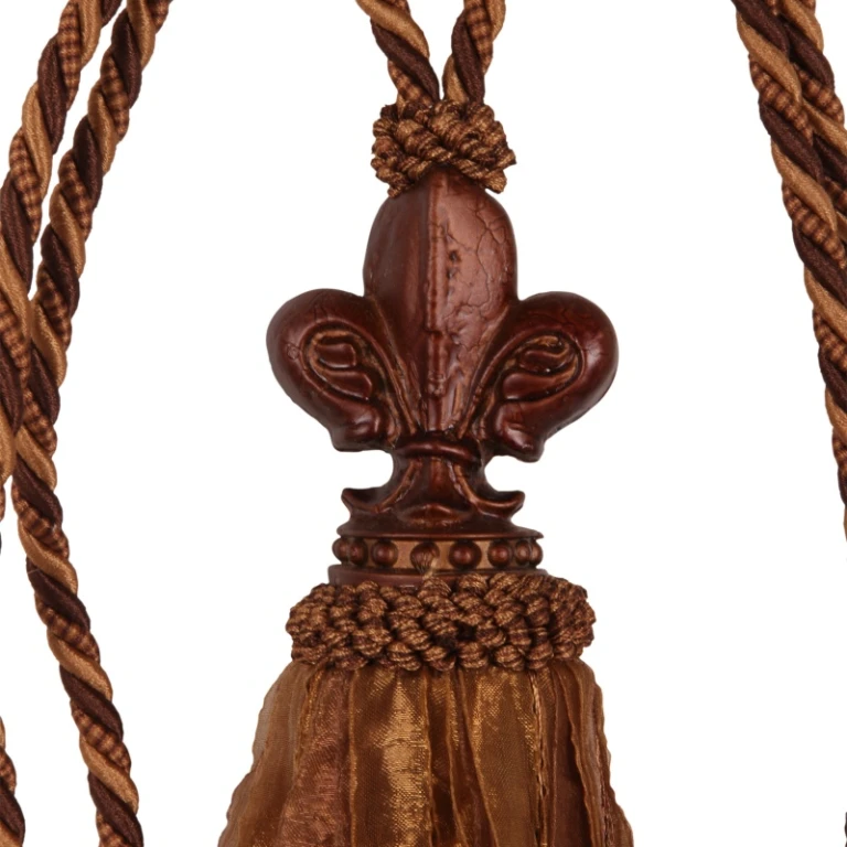 Verhotuppi Fleur de Lis - 70 cm - ruskea - kangas