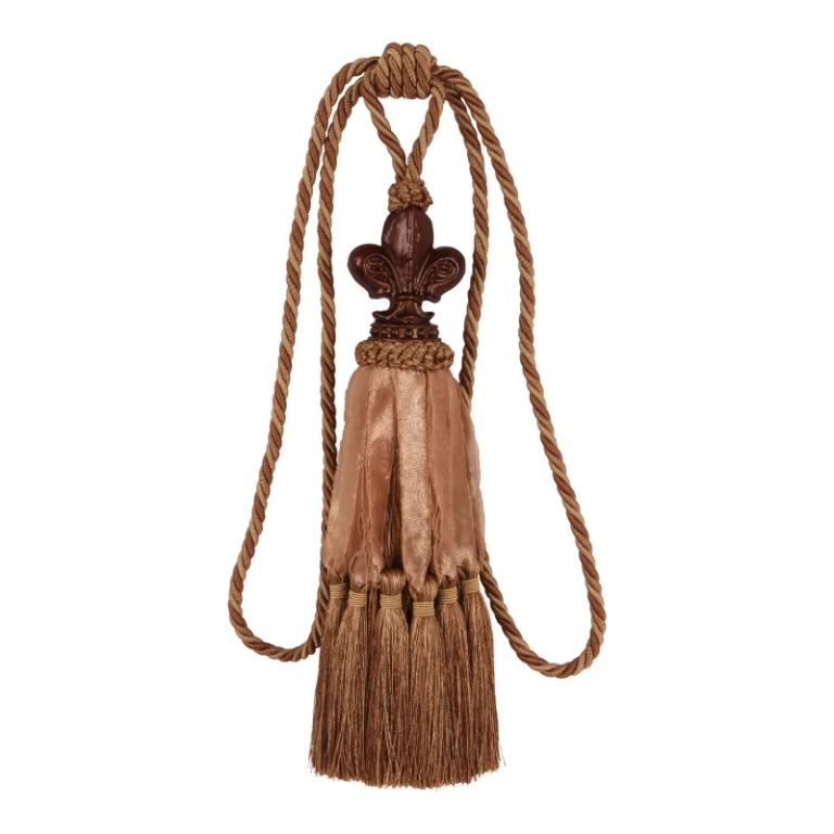 Verhotuppi Fleur de Lis - 70 cm - ruskea - kangas