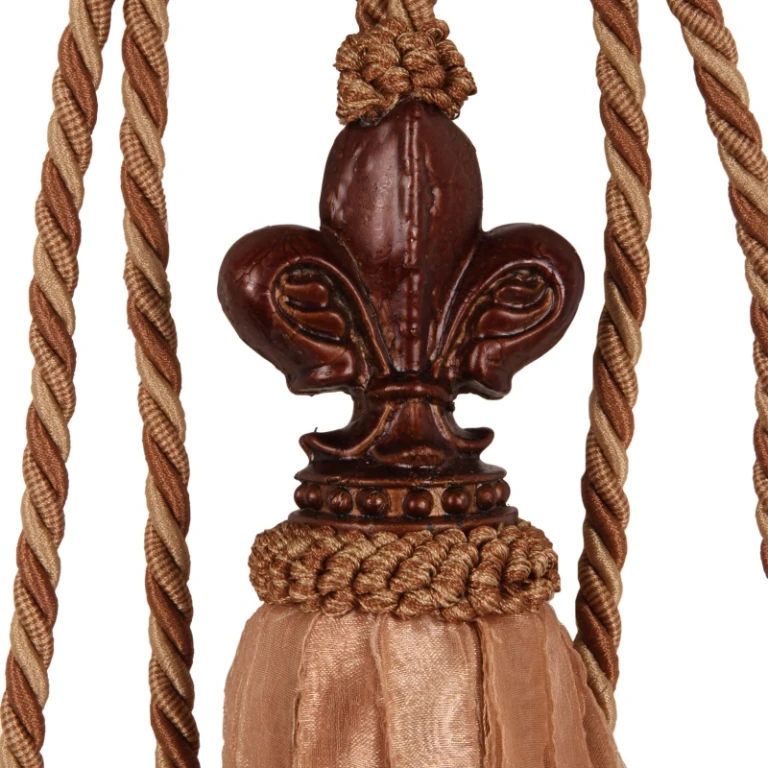 Verhotuppi Fleur de Lis - 70 cm - ruskea - kangas