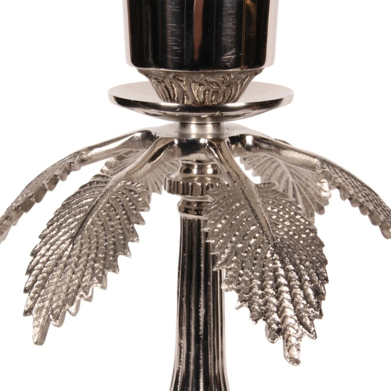 Lantern - 60 cm - silver - brass and glass