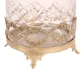 Windlicht 25,5 cm - Goud - Koper / Glas