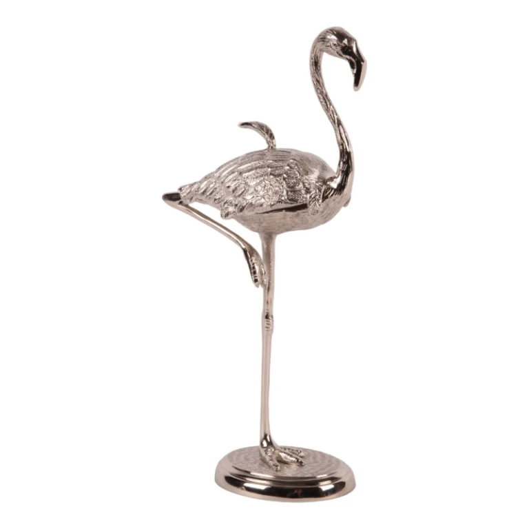 Säilytyslaatikko Flamingo - 29 cm - hopea - messinki
