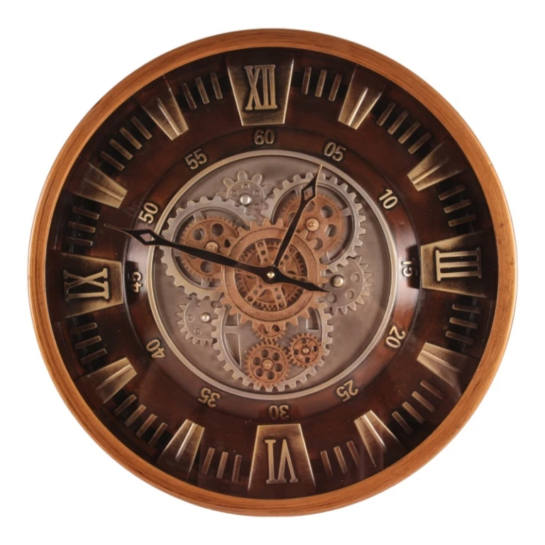 Seinäkello Yorkville - 46 cm - kulta - pyöreä - metalli