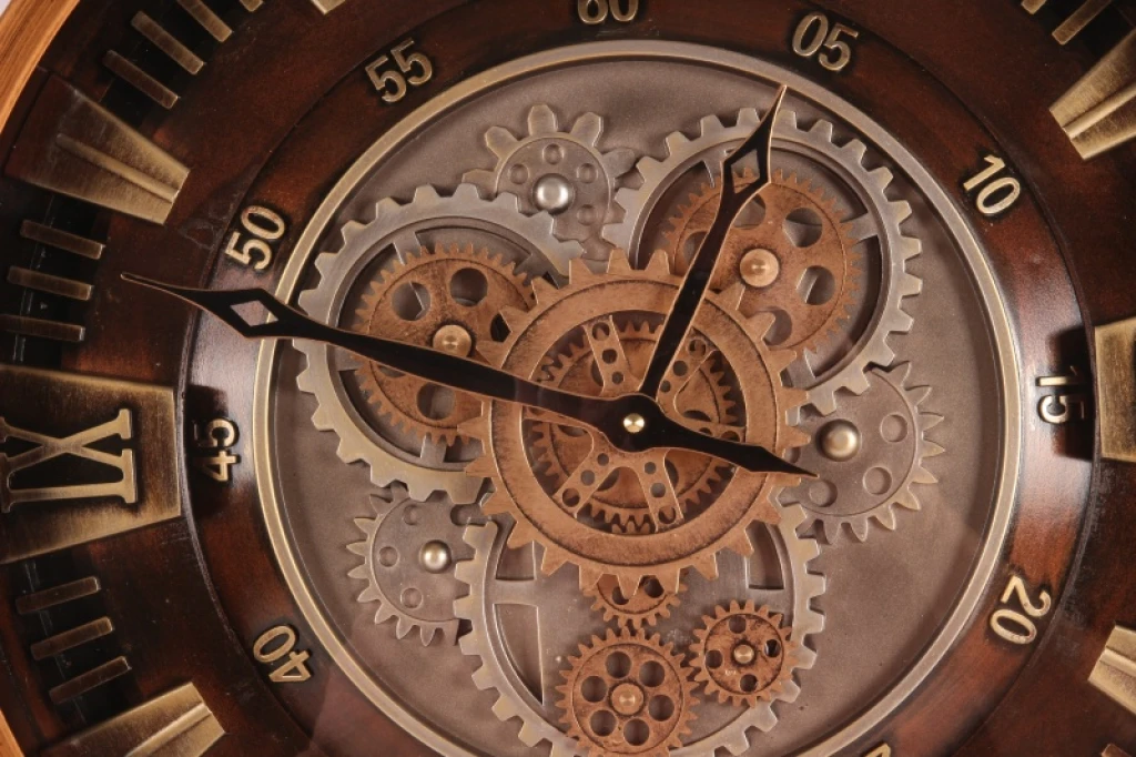 Seinäkello Yorkville - 46 cm - kulta - pyöreä - metalli