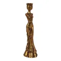 Kynttilänjalka Nainen - 39,5 cm - kulta - kunstharssi