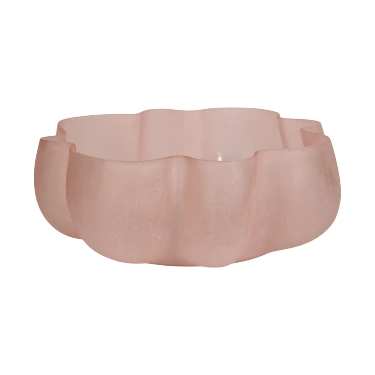 Koristekulho Lotus - vaaleanpunainen - lasi - 40 cm - 1 kpl