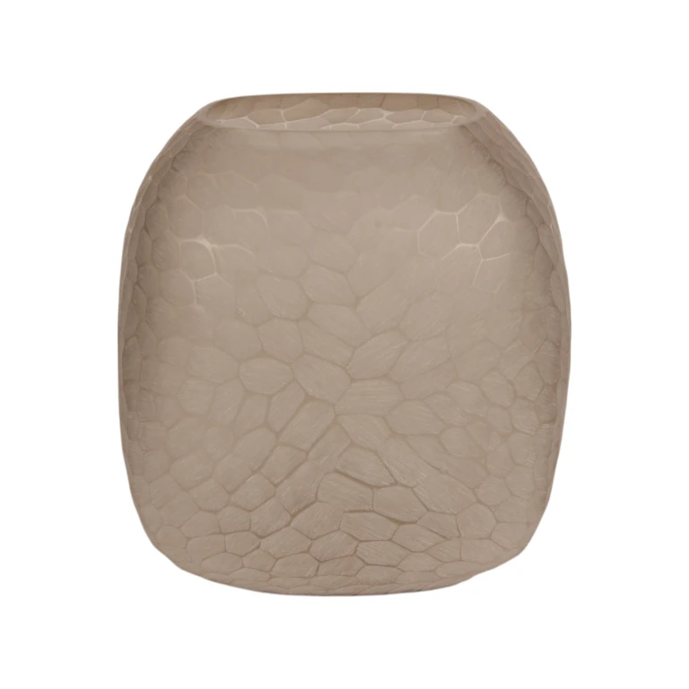 Pebble S -maljakko - 22 cm - ruskea - lasi