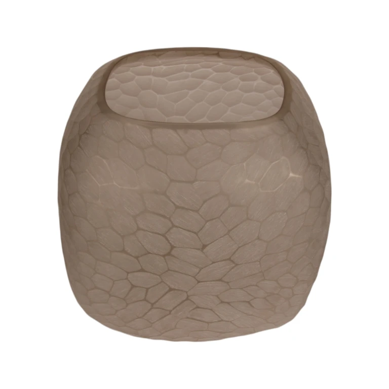 Pebble S -maljakko - 22 cm - ruskea - lasi