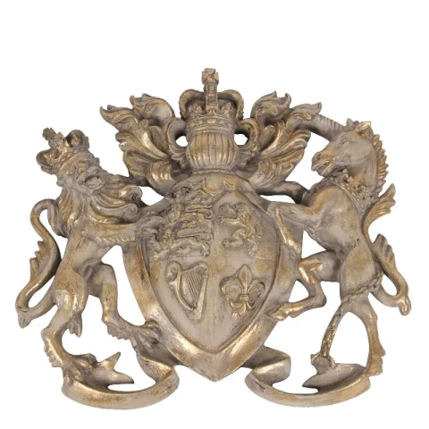 Wandplaque - beige/bruin - 38 cm - kunsthars