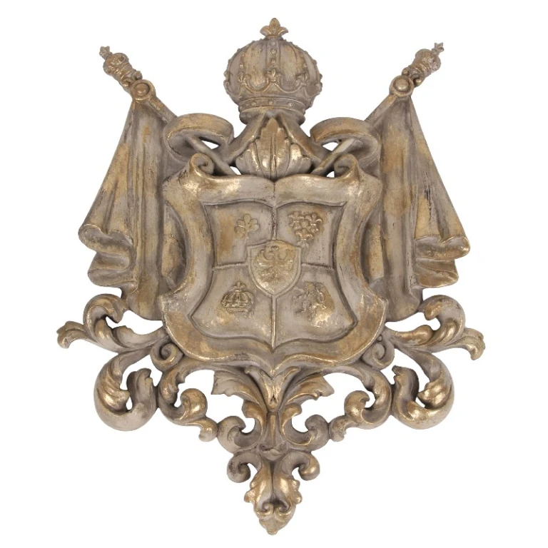 Seinälevy Asema - beige/kulta - 36,5 cm - taidehartsia