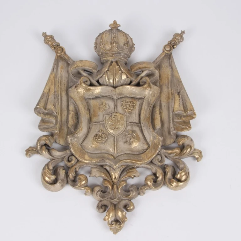 Seinälevy Asema - beige/kulta - 36,5 cm - taidehartsia