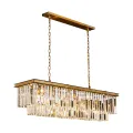 Kattokruunu Hilton - kulta - lasi - 125 cm