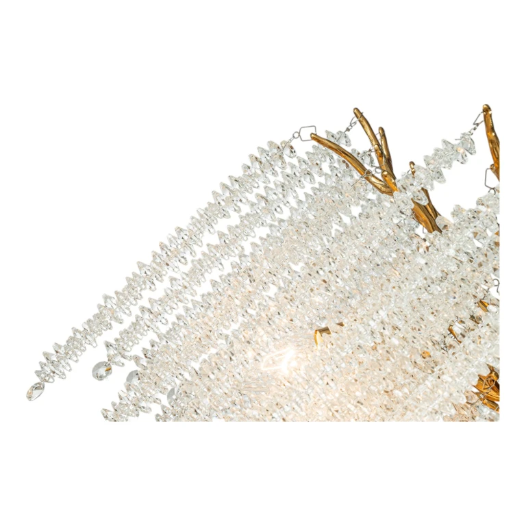 Dutch Style Kroonluchter Waterfall - 45 cm - kulta - lasi