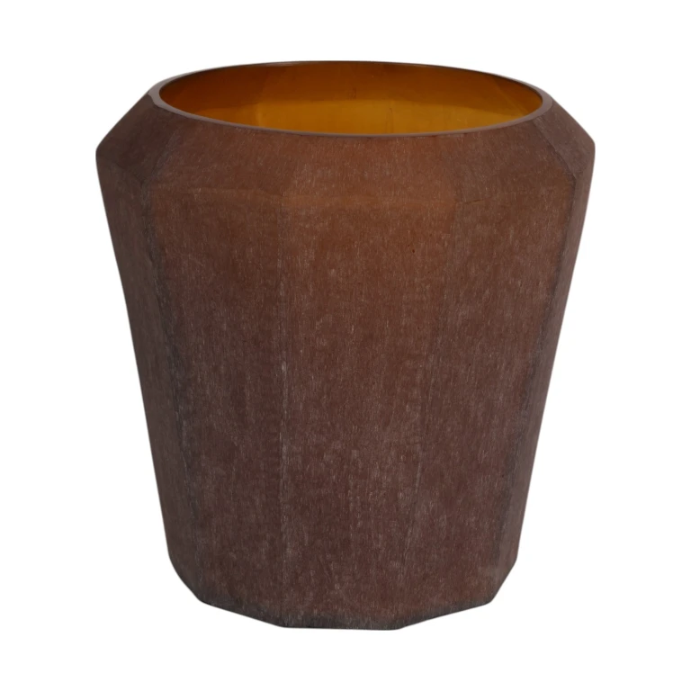 Diamond-maljakko - 29 cm - meripihka - lasi