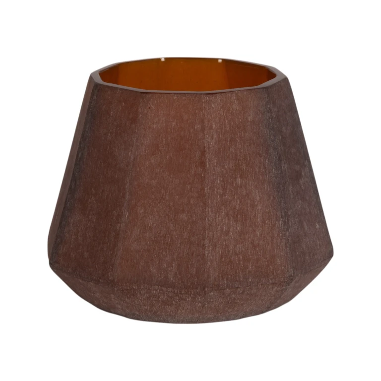 Diamond-maljakko - 23 cm - meripihka - lasi