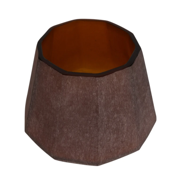 Diamond-maljakko - 23 cm - meripihka - lasi