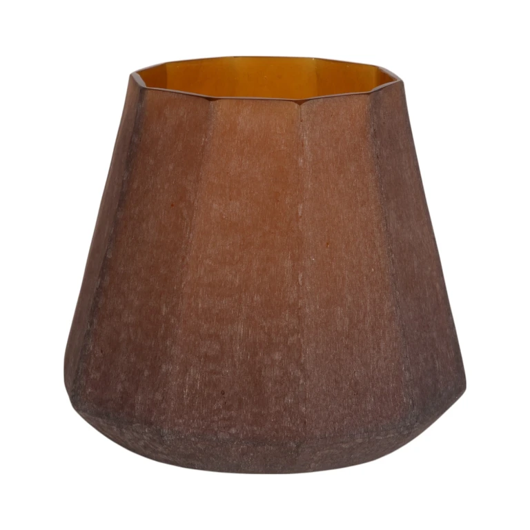 Diamond-maljakko - 29 cm - meripihka - lasi