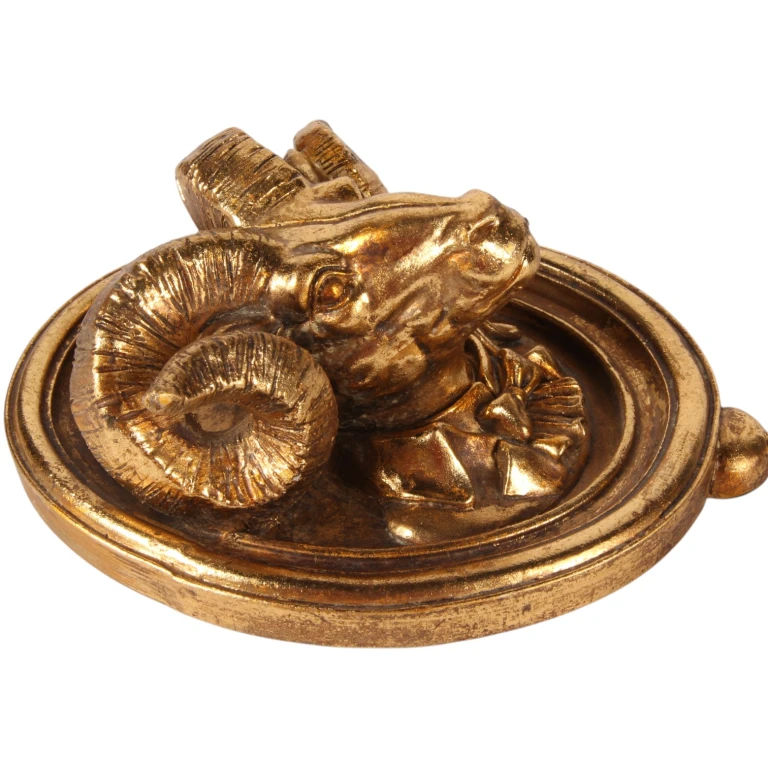 Seinäkoukku ram - kulta - 19 cm