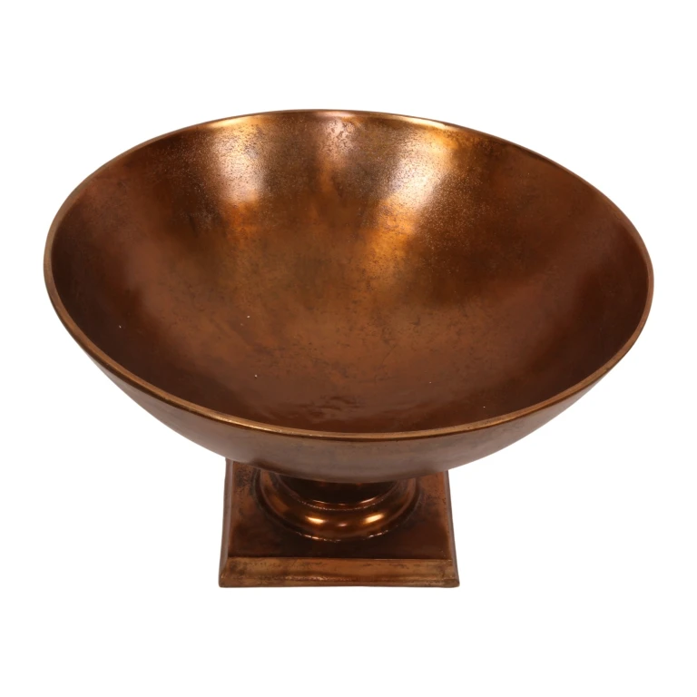 Koristekulho jalustalla - antiikki pronssi - 52 cm - 1 kpl