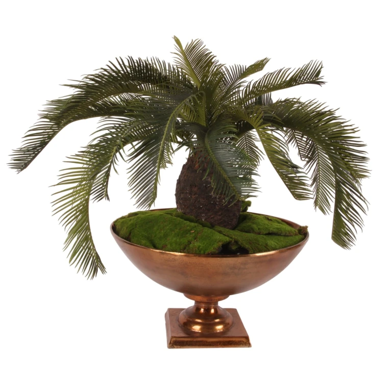 Koristekulho jalustalla - antiikki pronssi - 52 cm - 1 kpl
