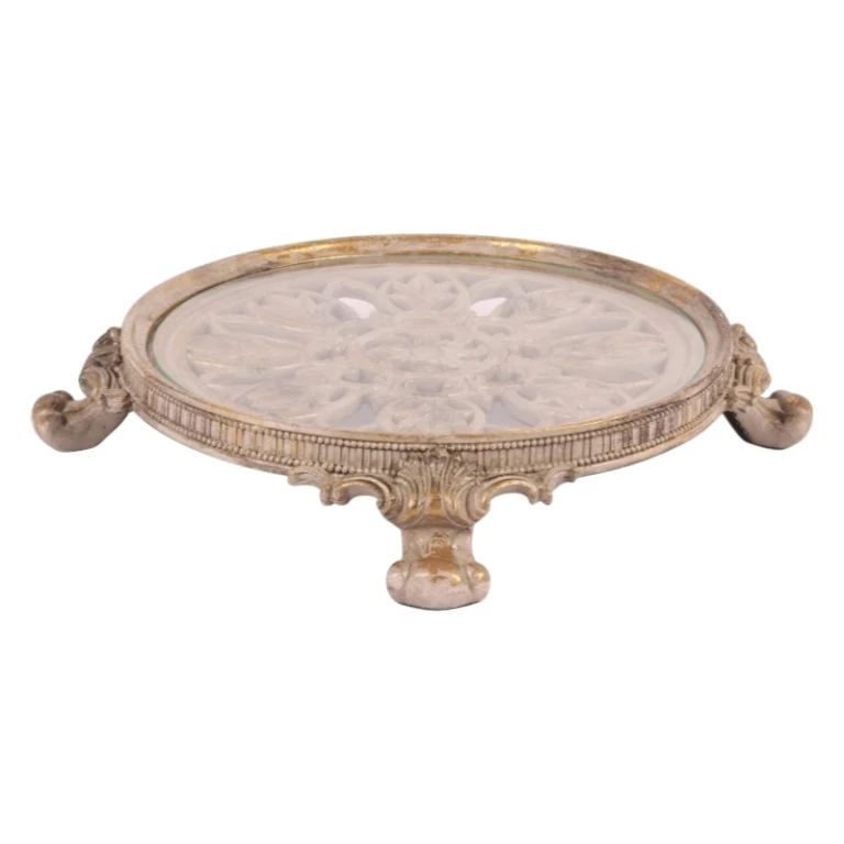 Taartplateau 35 cm ruskea kunsthars - 1 kpl